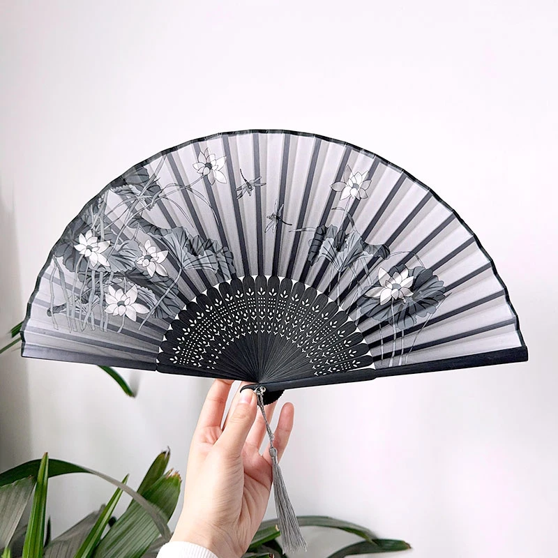 扇子折扇中国风舞蹈古风女式古典古装儿童汉服配饰夏日随身折叠扇