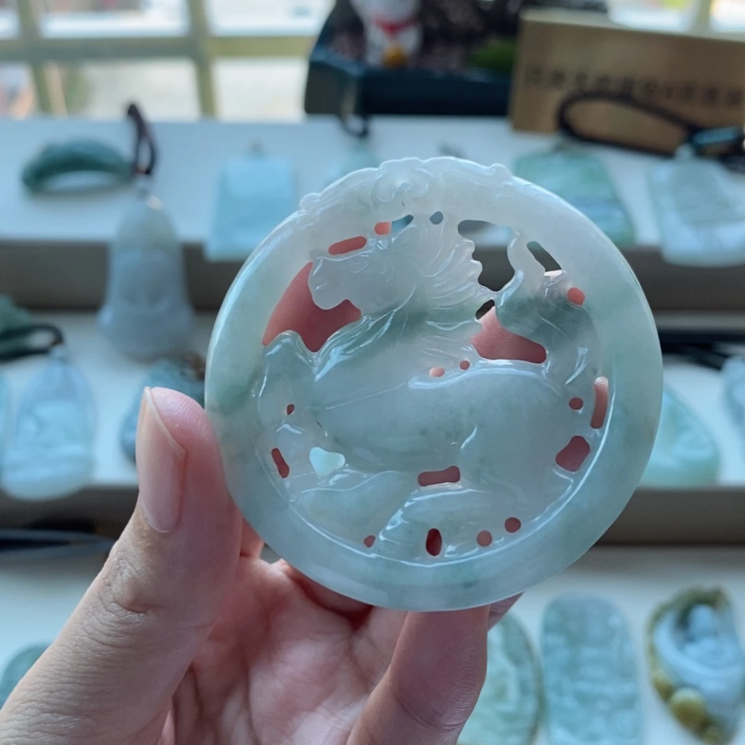 【闪购商品】颈饰未镶嵌翡翠天然缅甸A货翡翠