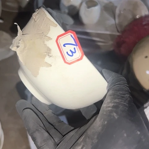 瓷片国营厂库存微瑕12.5厘米73