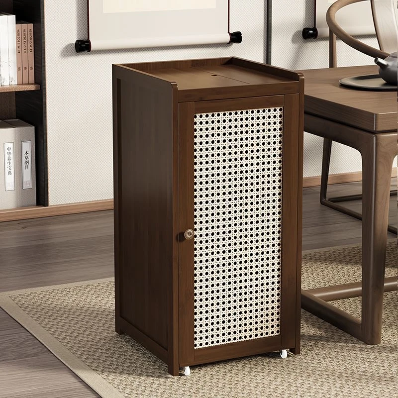 家用茶桌客厅中式楠竹茶水柜茶室泡茶茶具置物架子沙发边几侧边柜