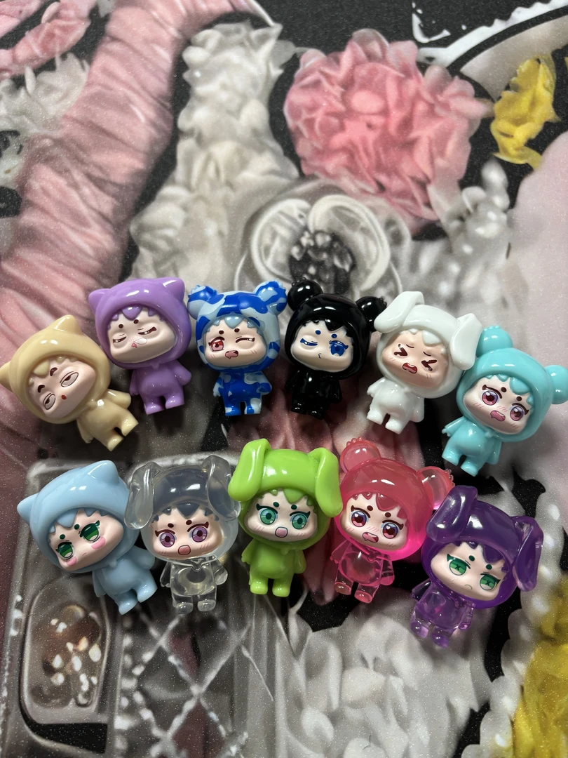 【拆盒】帽兜甜度彩透萌粒{盲盒手办端盒整端}