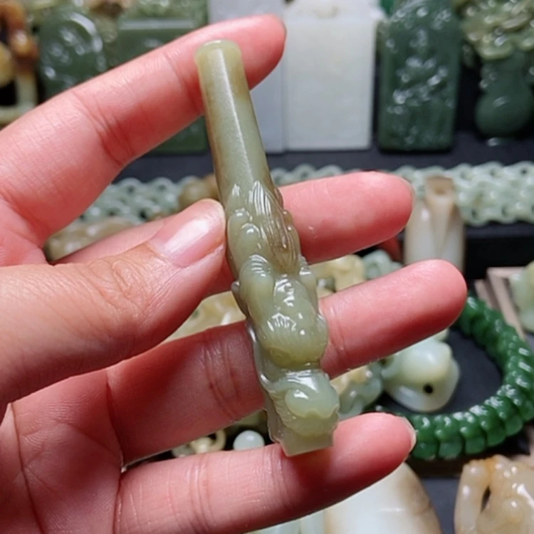 【闪购商品】和田玉未镶嵌颈饰紫**飘