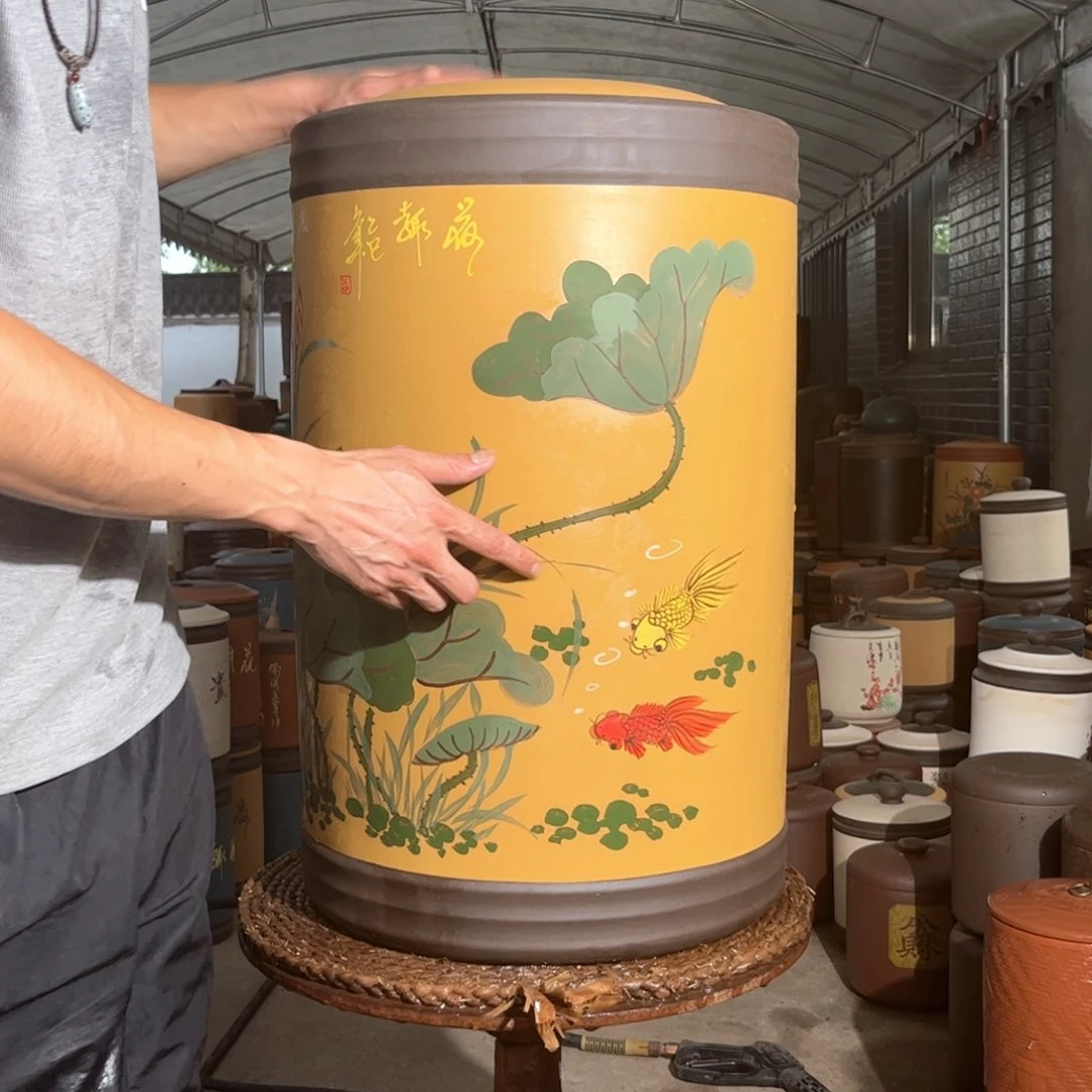 紫砂茶叶罐60 饼茶叶罐