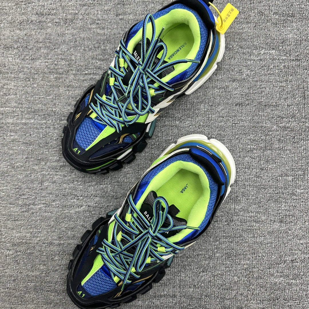 95新 Balenciaga/巴黎世家 41 巴黎世家track 老爹鞋黑绿 95新