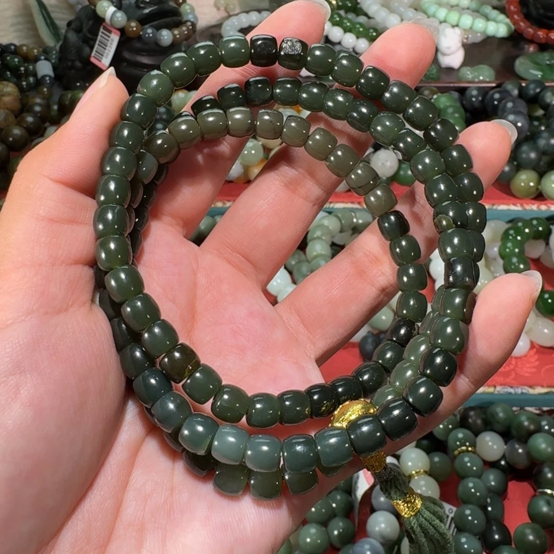 和田玉未镶嵌手链