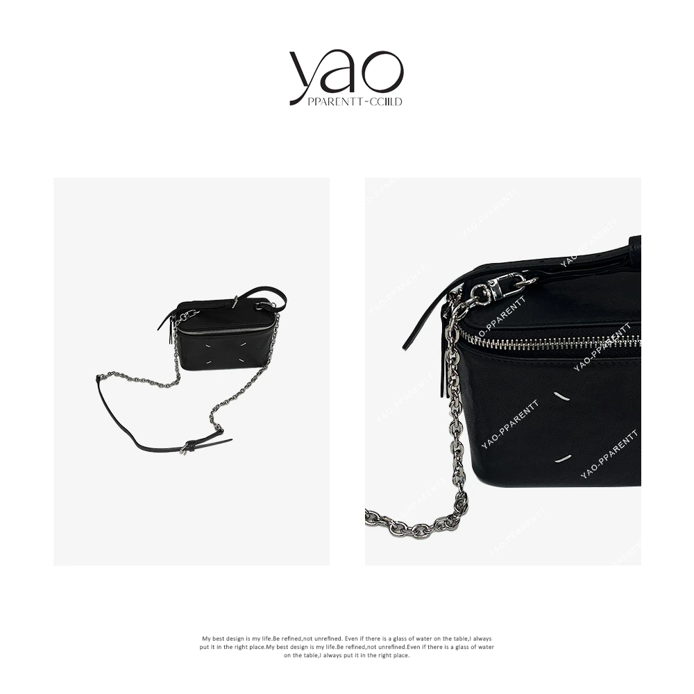 YAO PPARENTT-CCIILD极简时尚百搭风高级感牛皮ins手拿包B2507