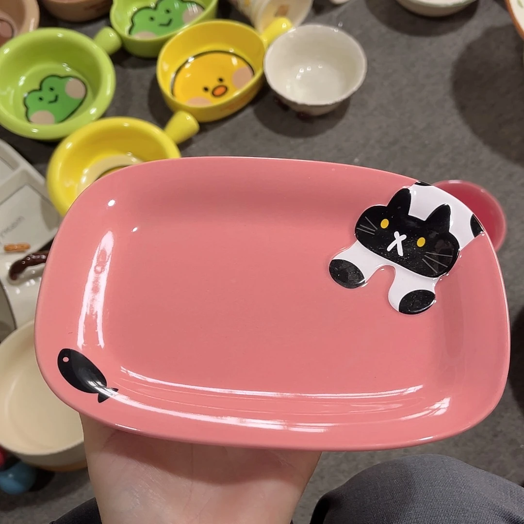 奶牛猫陶瓷餐具系列7寸