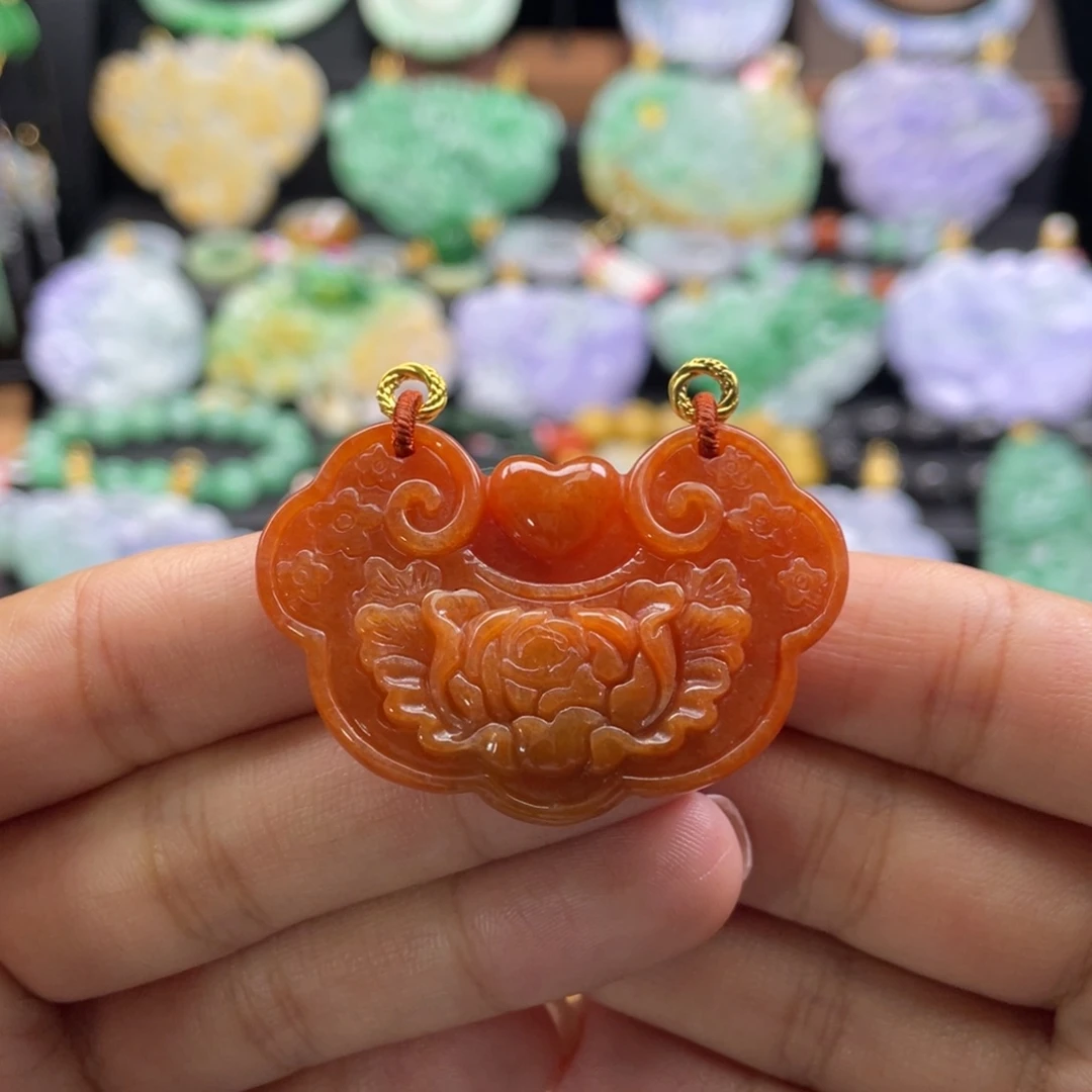 翡翠未镶嵌颈饰代编织