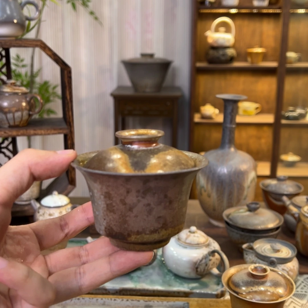 不染柴烧精品马蹄