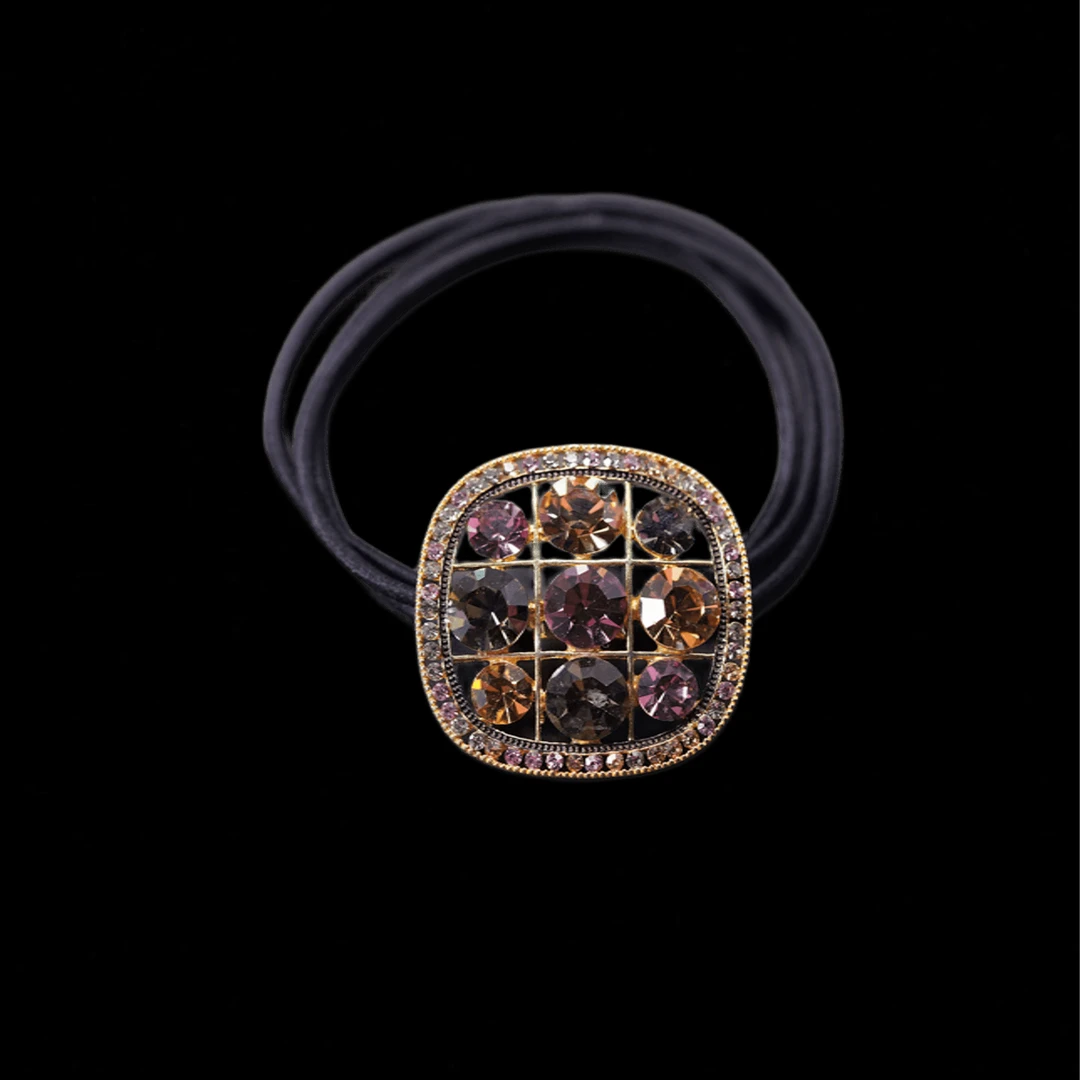 时尚气质百搭彩色方形头绳5451