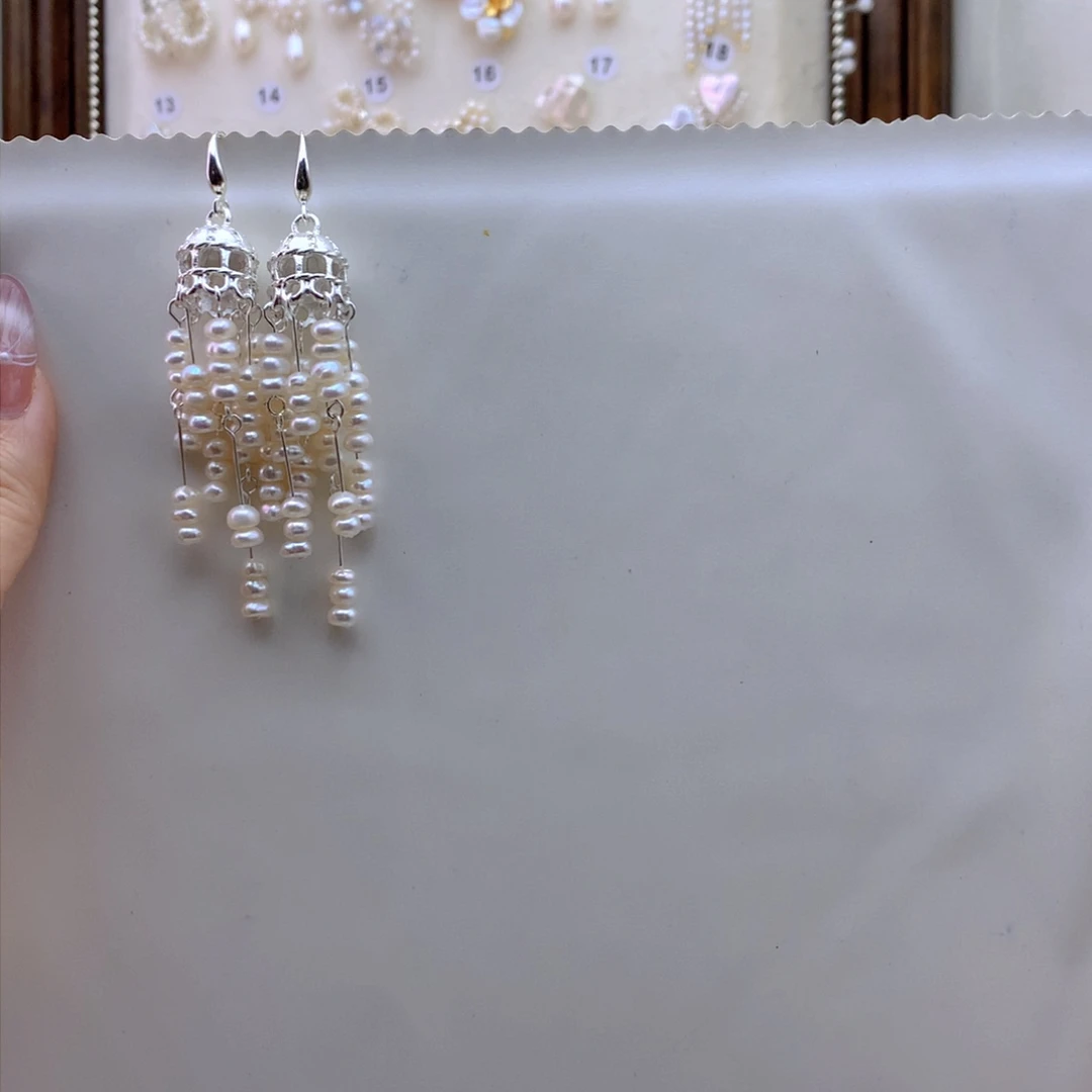 未镶嵌耳饰淡水珍珠