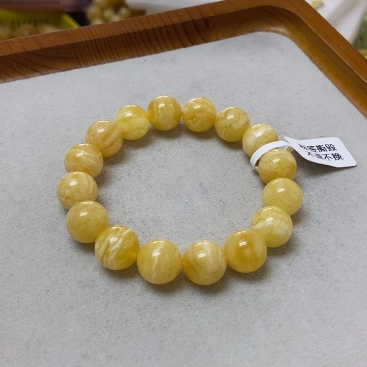 裸石蜜蜡未镶嵌手串