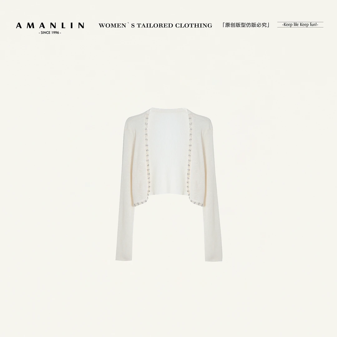 AMANLIN/阿谩琳欧若风春季新款连衣裙外搭薄款罩衫女上衣Y596228