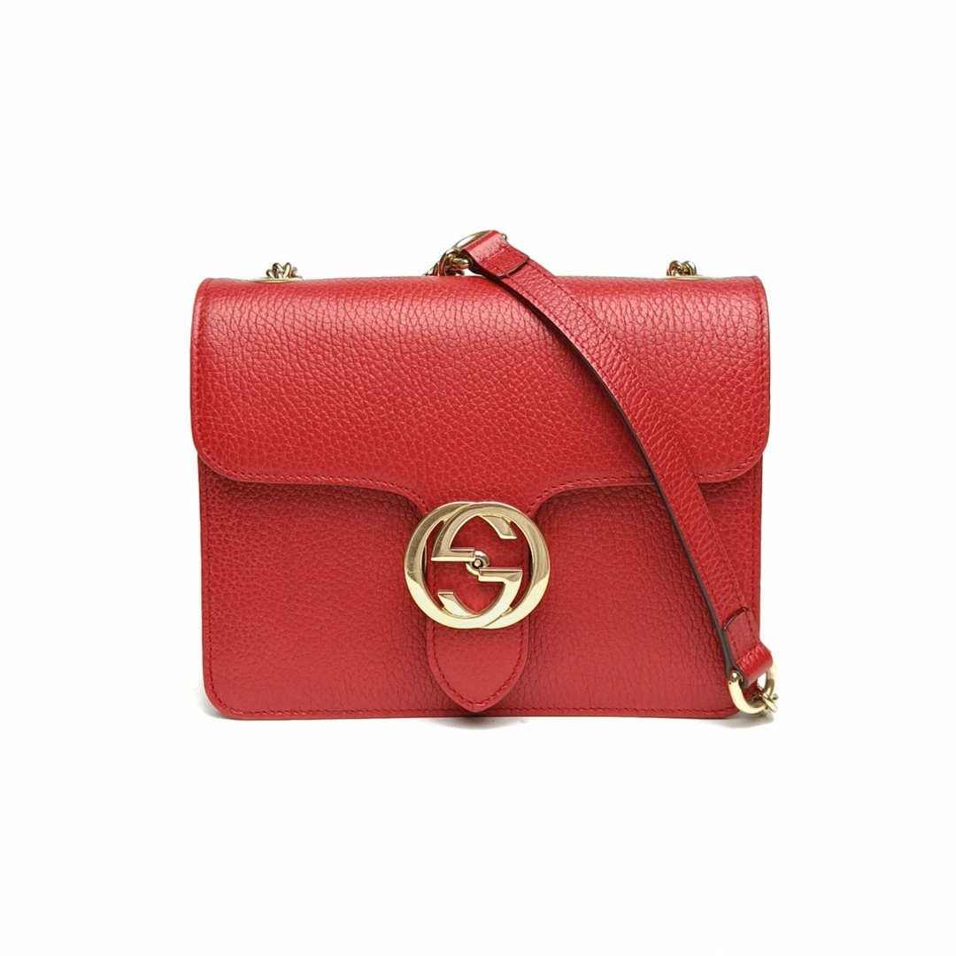 95新 GUCCI/古驰 小花Jerry活动 Interlock风琴包