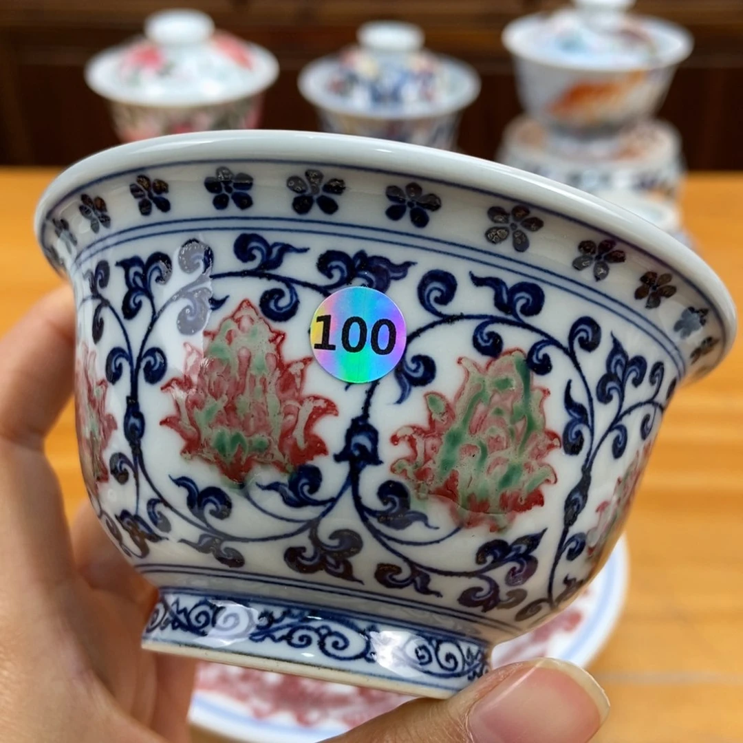 手绘现代茶具非古董