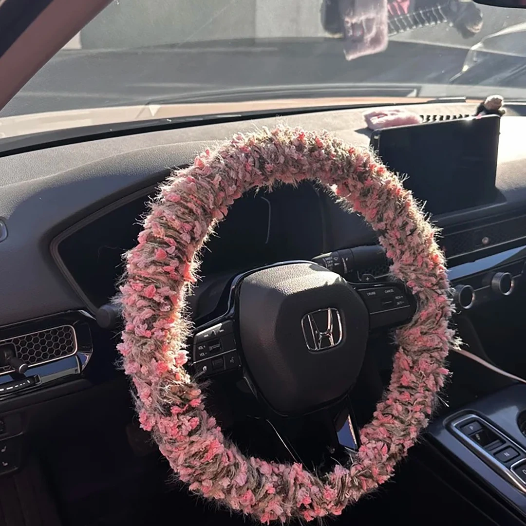 保暖方向盘套毛线diy材料绿野仙踪创意高颜值装饰手秋冬缠绕防冻