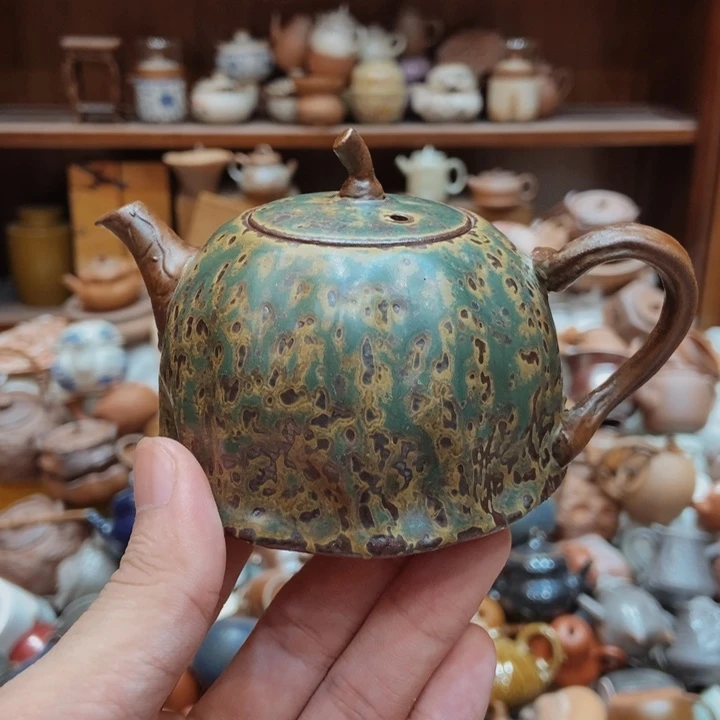 迟**爱柴烧老岩泥高端茶器