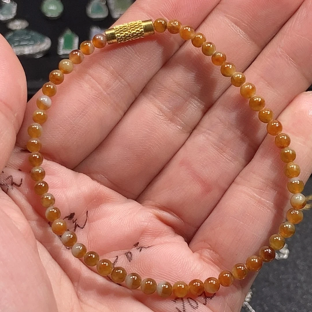 翡翠未镶嵌手串123467889