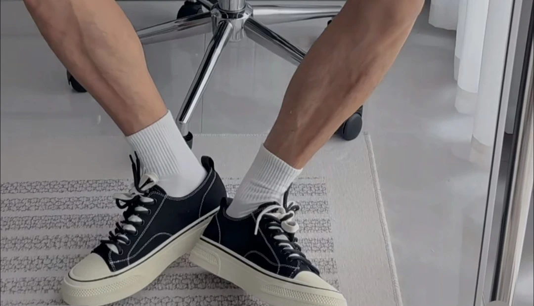 90%棉袜白色短款中款六双男士