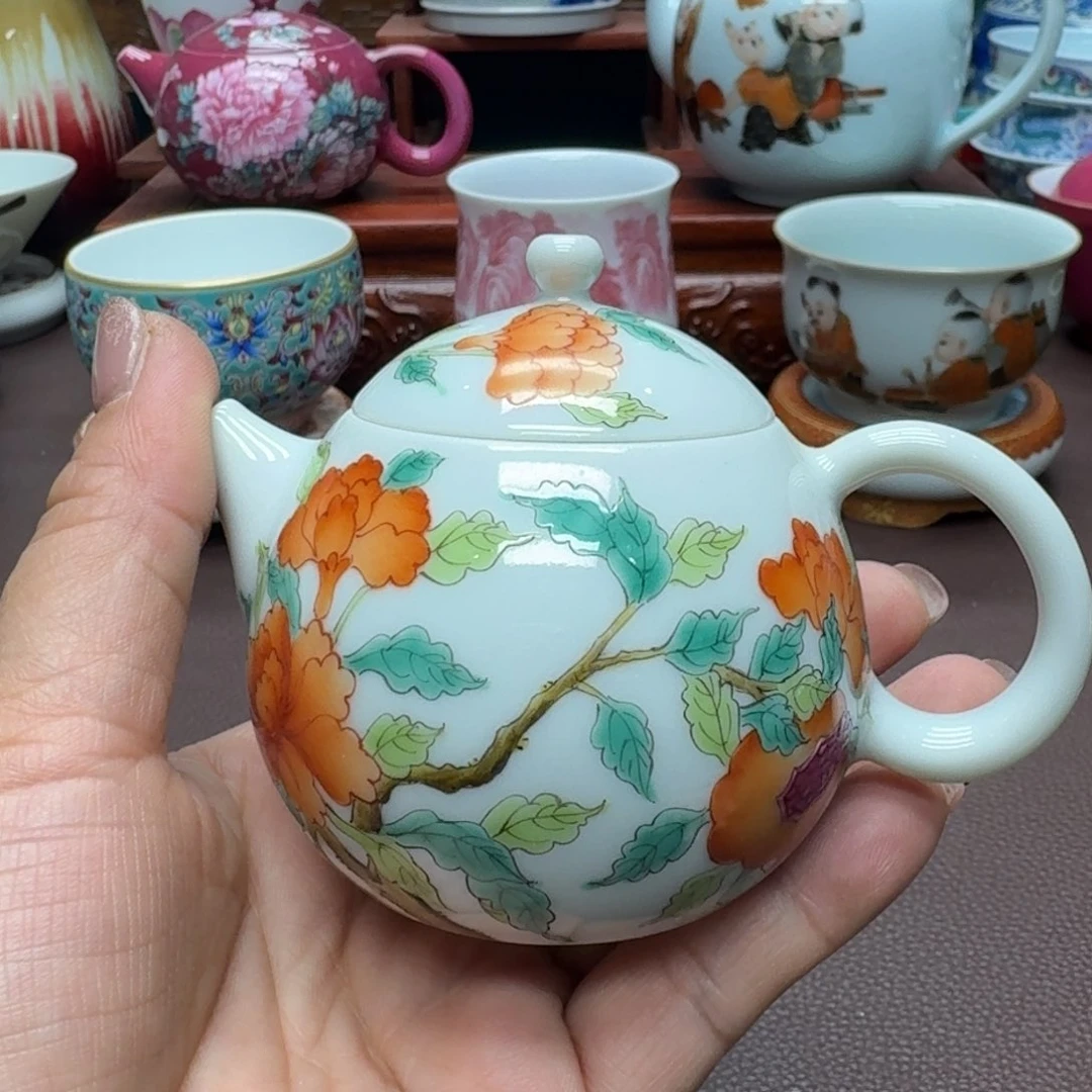 瓷片景德镇仿古手工制作精品展示