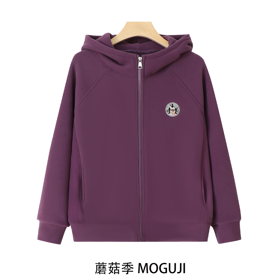 冬季刺绣小熊加绒加厚保暖防风外套WL503