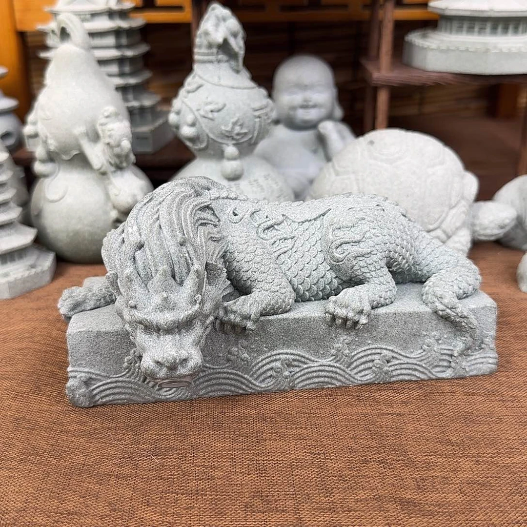 石材青砂石流水浪花镇水兽