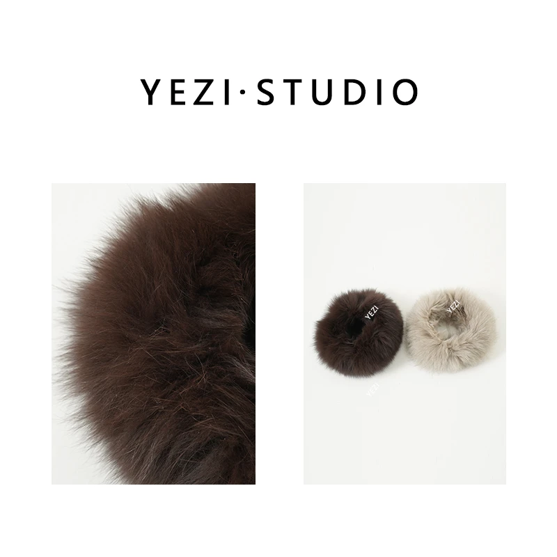 【冬日暖阳 】轻暖御寒蓬松芬兰蓝狐毛舒弹编织皮草围脖25442016