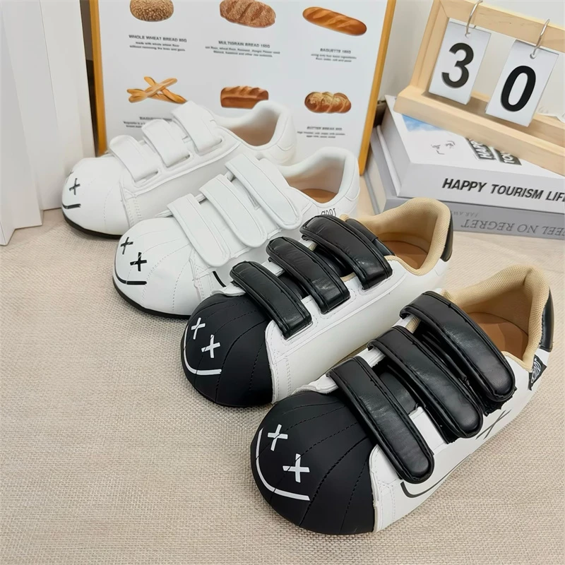 内增高魔术贴平底德训鞋女2025春秋新款超软底舒适百搭运动板鞋子