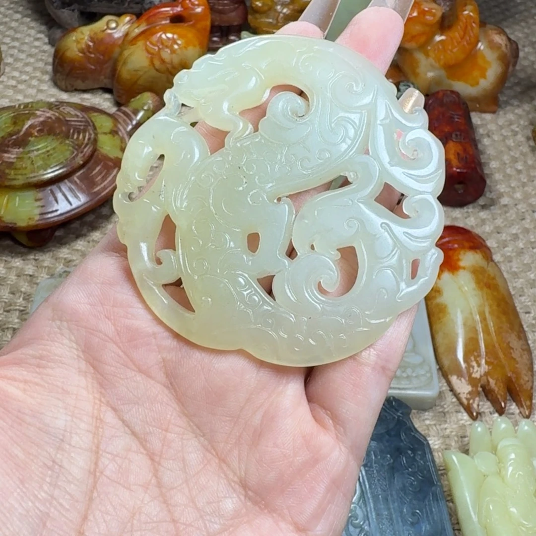 白玉菩提吊坠挂件