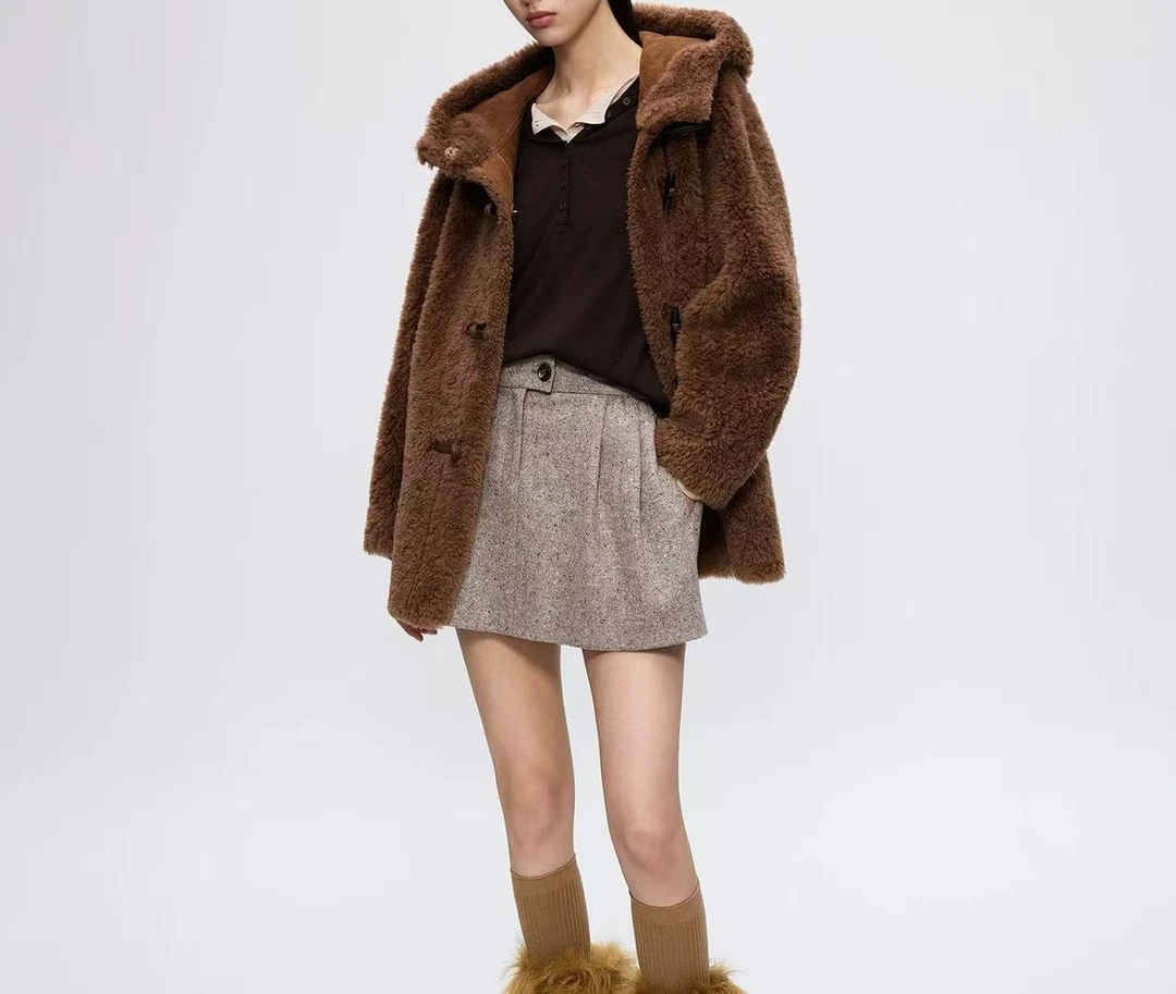 【南后·朗系】2025年冬季新款时尚百搭绵羊毛外套-8053衣长75