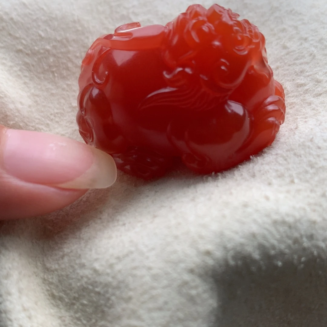 南红玛瑙未镶嵌保山天然原矿南红貔貅吊坠