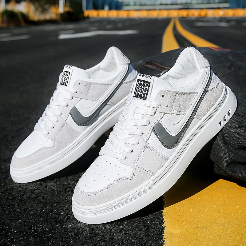 休闲低帮男板鞋春夏季新款韩版学生小白鞋百搭时尚透气运动鞋