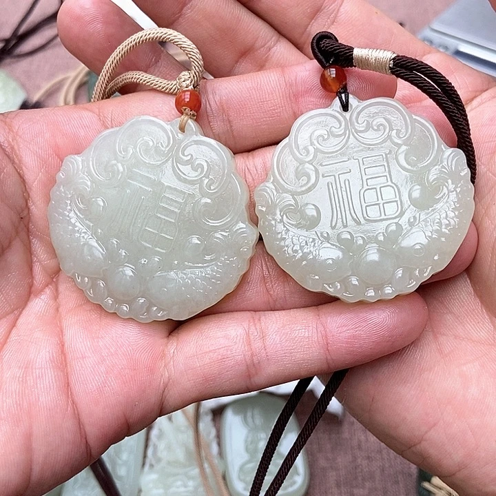 和田玉未镶嵌颈饰多样性发货拍一发一