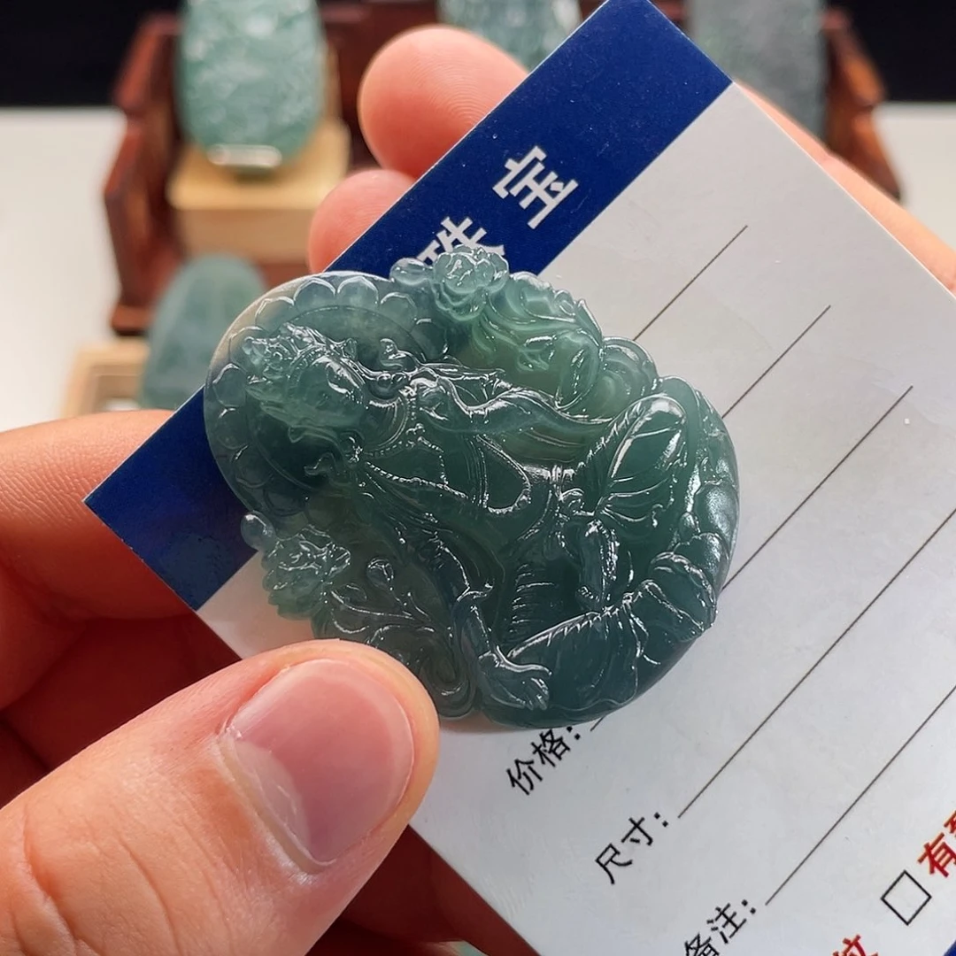 定制翡翠未镶嵌锁**纸度母