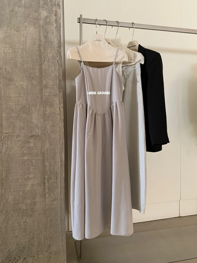 imiss@80560 法式气质简约高腰显瘦吊带裙 5-5