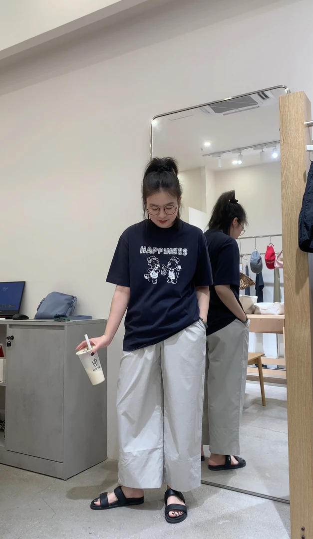 短袖印花可爱卡通动漫日常休闲宽松T恤
