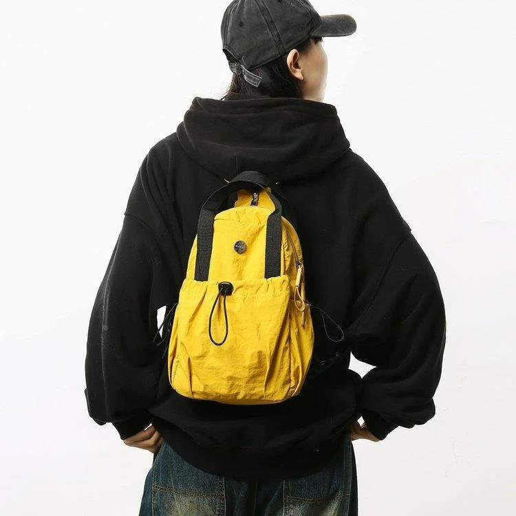 韩版旅游轻便双肩包女2024新款时尚斜挎两用包旅行单肩迷你小背包