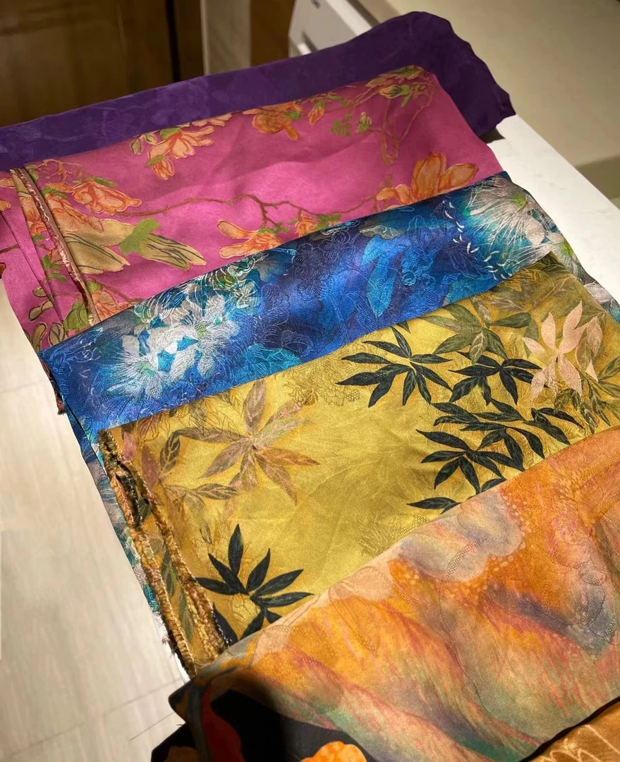 云锦全丝高织高密高档服装面料源头