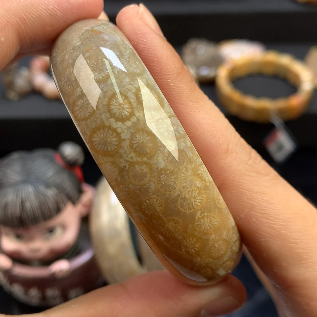 【闪购商品】硅化珊瑚（珊瑚玉）未镶嵌颈饰47号56.8圈