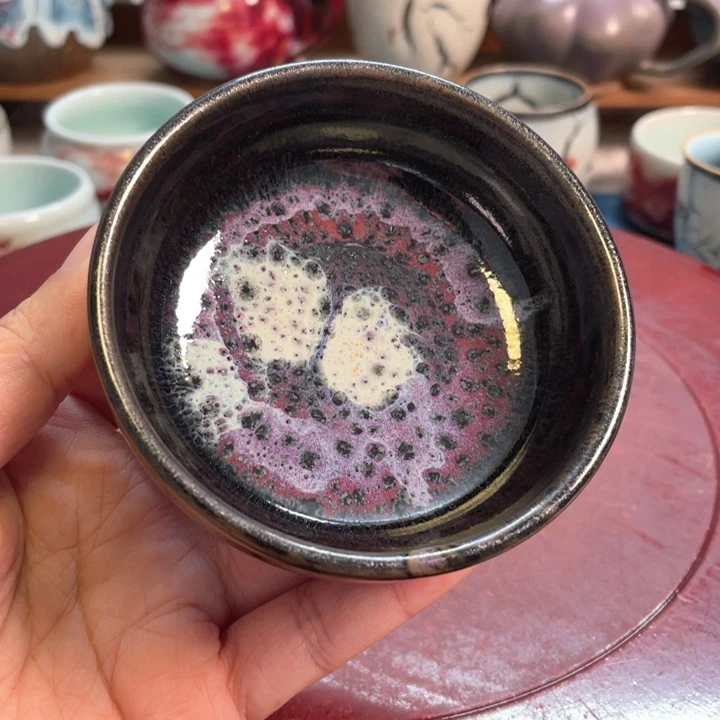 摆件钧瓷煤烧唐钧杯