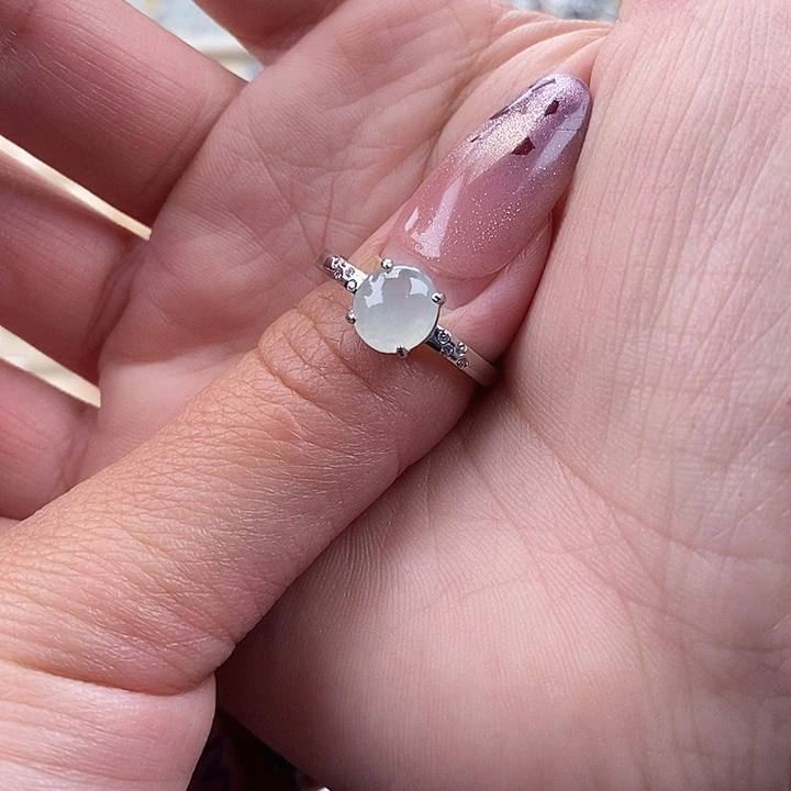 游***妹翡翠未镶嵌戒指缅甸