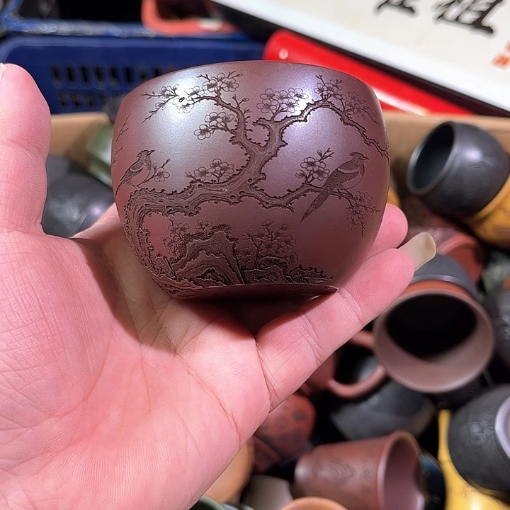 茶杯紫砂全手工紫砂主人杯