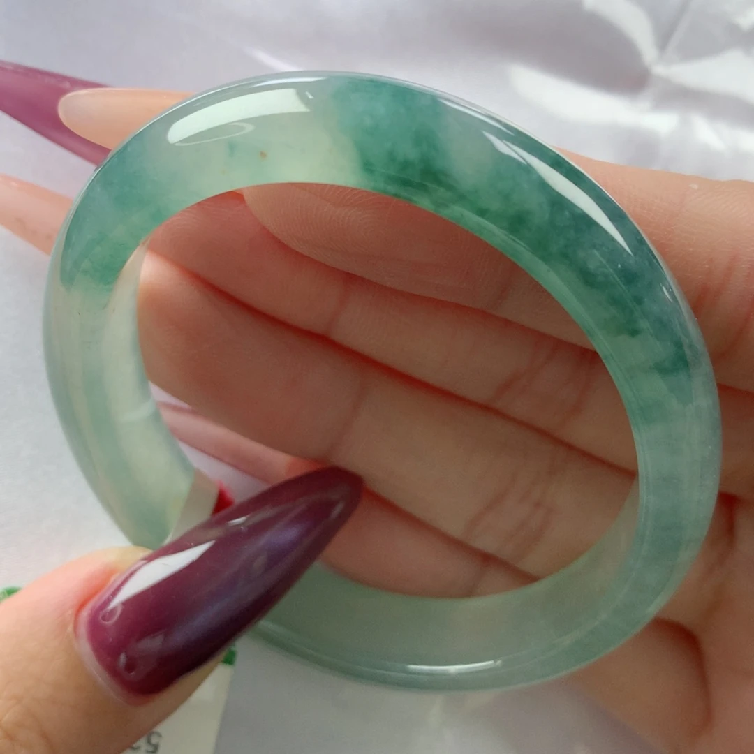 未镶嵌手镯翡翠缅甸天然翡翠A货52.4贵