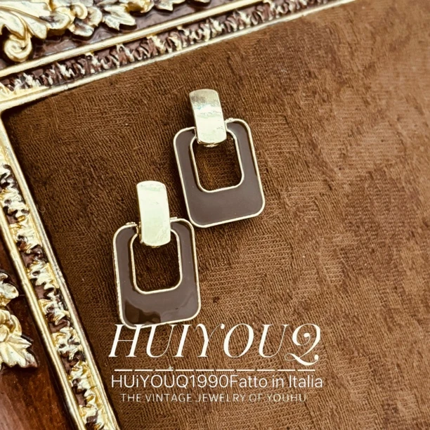 铜合金耳饰 【方轨】简约耳钉618