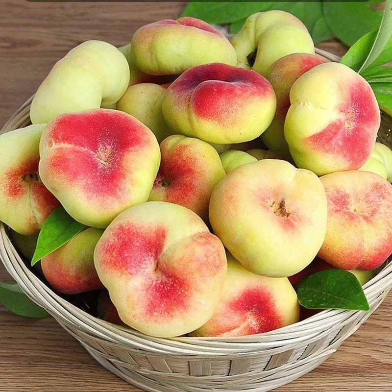 【春涧浅雨】山东王母毛蟠桃3斤10-15个/4.5斤15-22个（放软了吃）