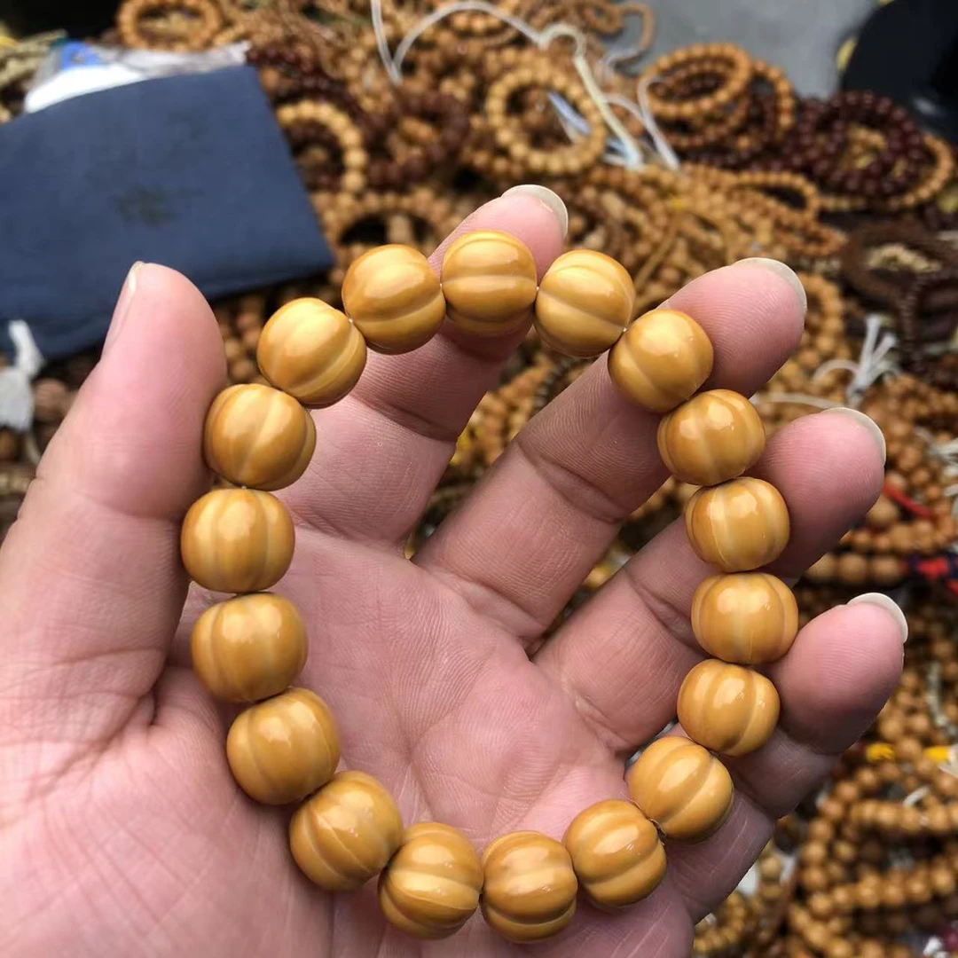 全品泡芙南瓜猴头核桃手串12-13mm左右