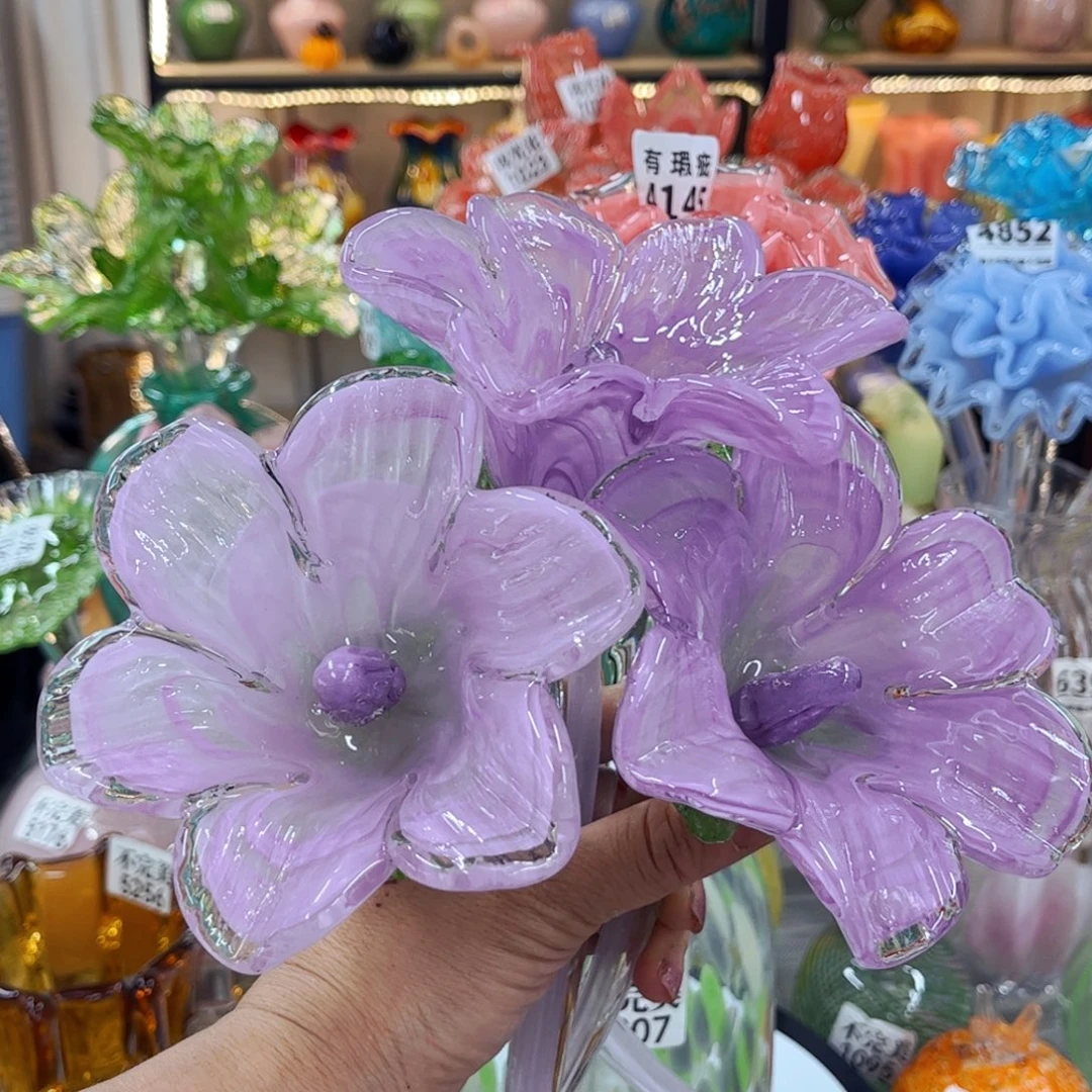 3朵花 家悦琉璃工艺品