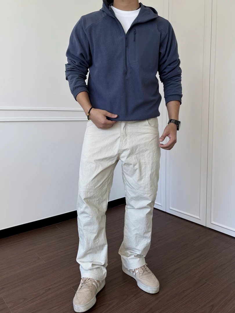 SOS秋冬抗撕裂硬挺拼接工装裤百搭显瘦直筒水洗休闲长裤基础立裁