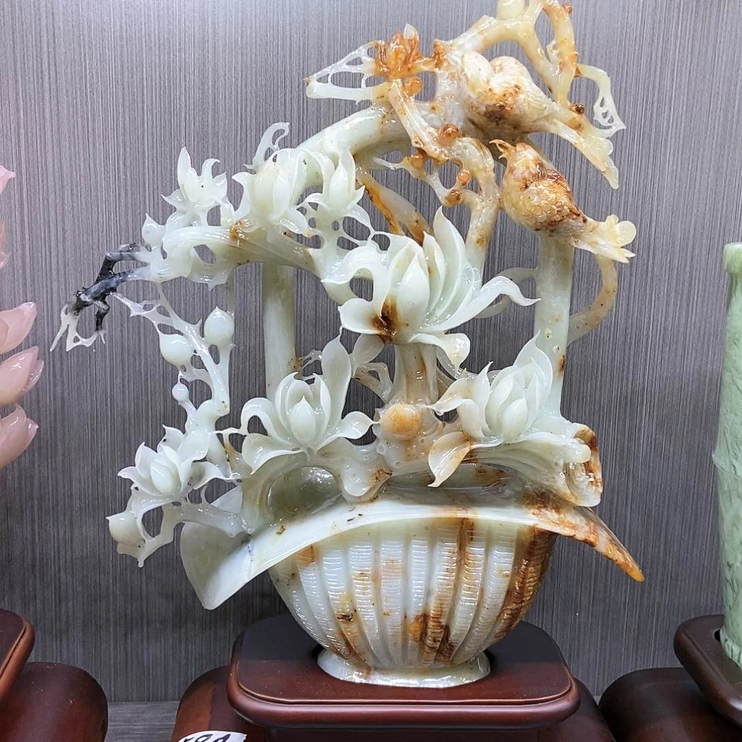 【闪购商品】蛇纹石玉（覆膜）未镶嵌珠宝奇石