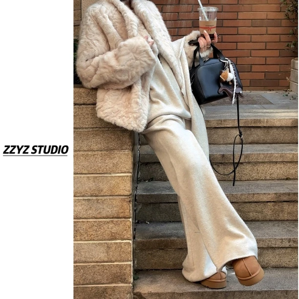 【ZZYZ】“缪斯女神 ”环保小湖羊毛毛外套女冬短款皮毛一体P草大衣